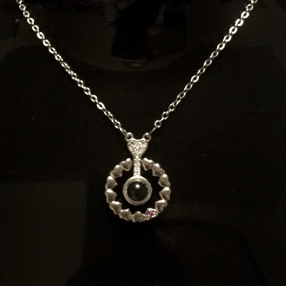 SS925 Global I Love You Necklace  In 100 Different Languages